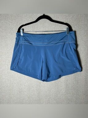 Free Fly Shorts Womens XL Blue Athletic Activewear Stretch Running Exercise